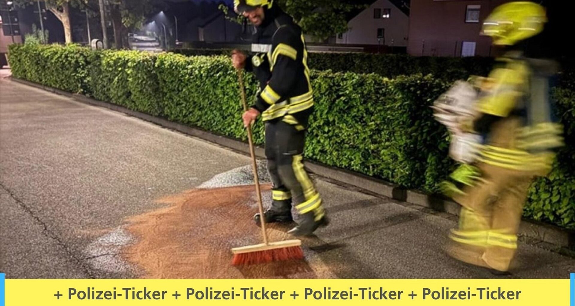 Polizei-Meldungen für den Altkreis Halle: Feuerwehr streut zwei Ölspuren ab | Haller Kreisblatt