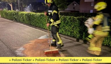 Polizei-Meldungen für den Altkreis Halle: Feuerwehr streut zwei Ölspuren ab | Haller Kreisblatt