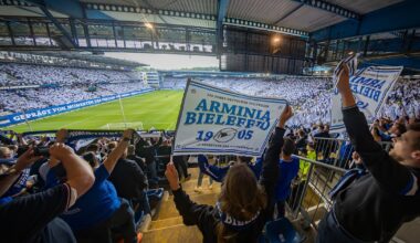 Mit Fotos: Gigantische Choreo zu Arminia Bielefelds Geburtstag
