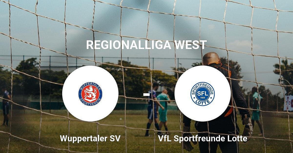 Das Spiel zwischen dem Wuppertaler SV und dem VfL Sportfreunde Lotte endet unentschieden