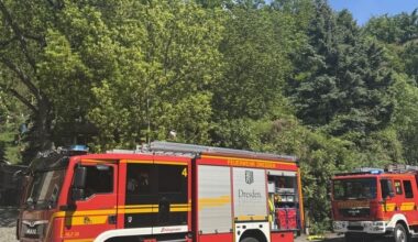 FW Dresden: Vegetationsbrand am Luftbad Dölzschen - rund 300 Quadratmeter Waldboden ...