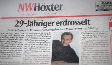 Durchbruch im Mordfall Tino Werner aus Bad Driburg: Verhaftung mehr als 20 Jahre nach der Tat - nw.de