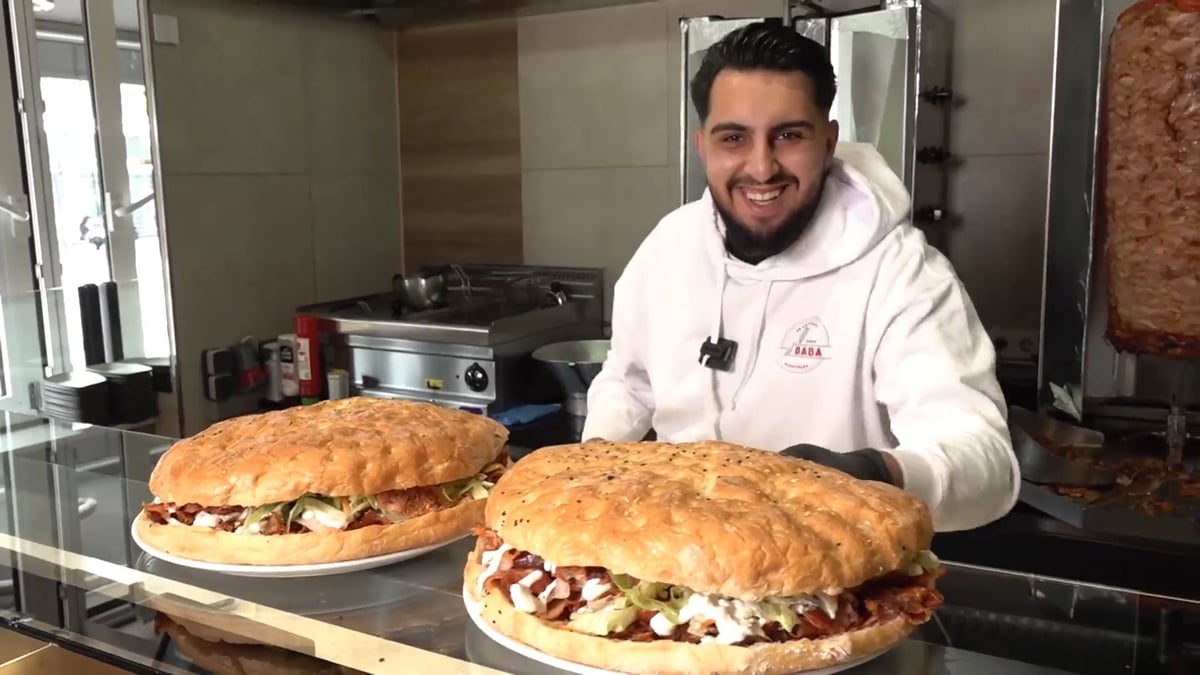 Diesen zwei Kilo schweren Riesendöner gibt es umsonst