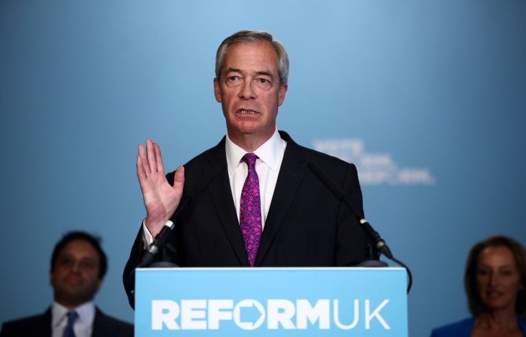 Als erste politische Partei Großbritanniens nimmt die rechtspopulistische Reform UK auch Parteispenden in Kryptowährung an. Nigel Farage hatte zuvor die Öffnung seiner Partei für Krypto-Spenden auf einer Konferenz zur Kryptowährung Bitcoin angekündigt. (HENRY NICHOLLS)