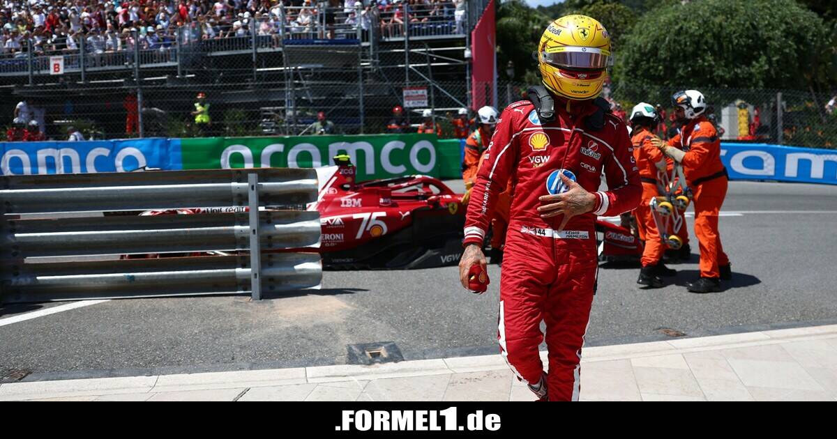 Lewis Hamilton crasht im Monaco-Training!