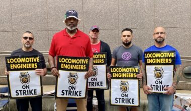 Streik der Lokführer im US-Bundesstaat New Jersey