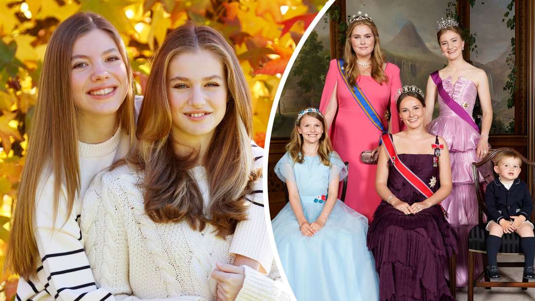 Der royale Nachwuchs macht sich bereit: In Europas Königshäusern wächst die junge Adelsgeneration heran: Wer ist wer beim Wechselspiel der Throne? (Fotomontage)