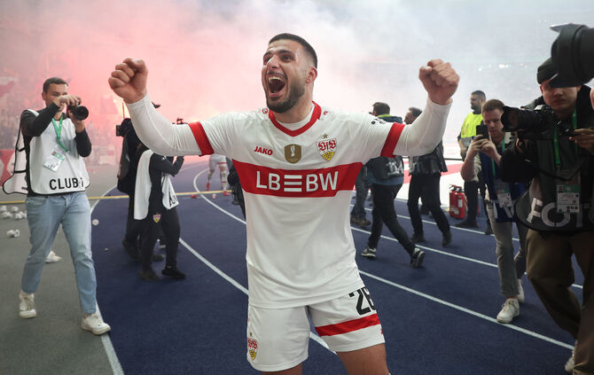Fussball DFB Pokal - Finale DSC Arminia Bielefeld vs. VfB Stuttgart