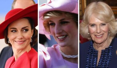 Die letzten drei Prinzessinnen von Wales (v.l.n.r.): Prinzessin Kate, Prinzessin Diana und Königin Camilla