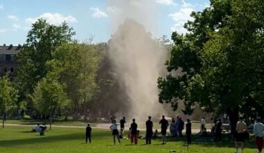 Wetter-Phänomen in Dresden: Riesige Windhose wirbelt durch Park | Regional