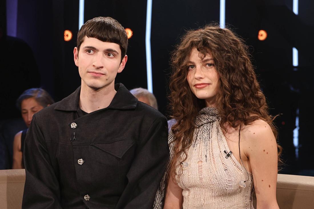 Abor & Tynna, Musiker und ESC-Teilnehmer mit ihrem Song Baller, zu Gast in der NDR Talk Show am 2.5.2025.