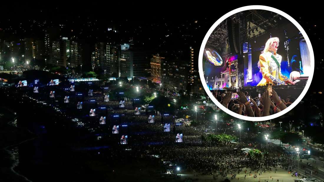 Konzert von Lady Gaga in Rio, 2,1 Millionen Menschen an der Copacabana