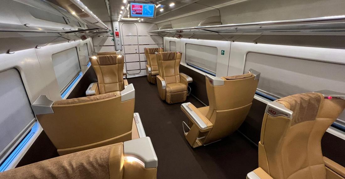 Die Luxusklasse im Frecciarossa 