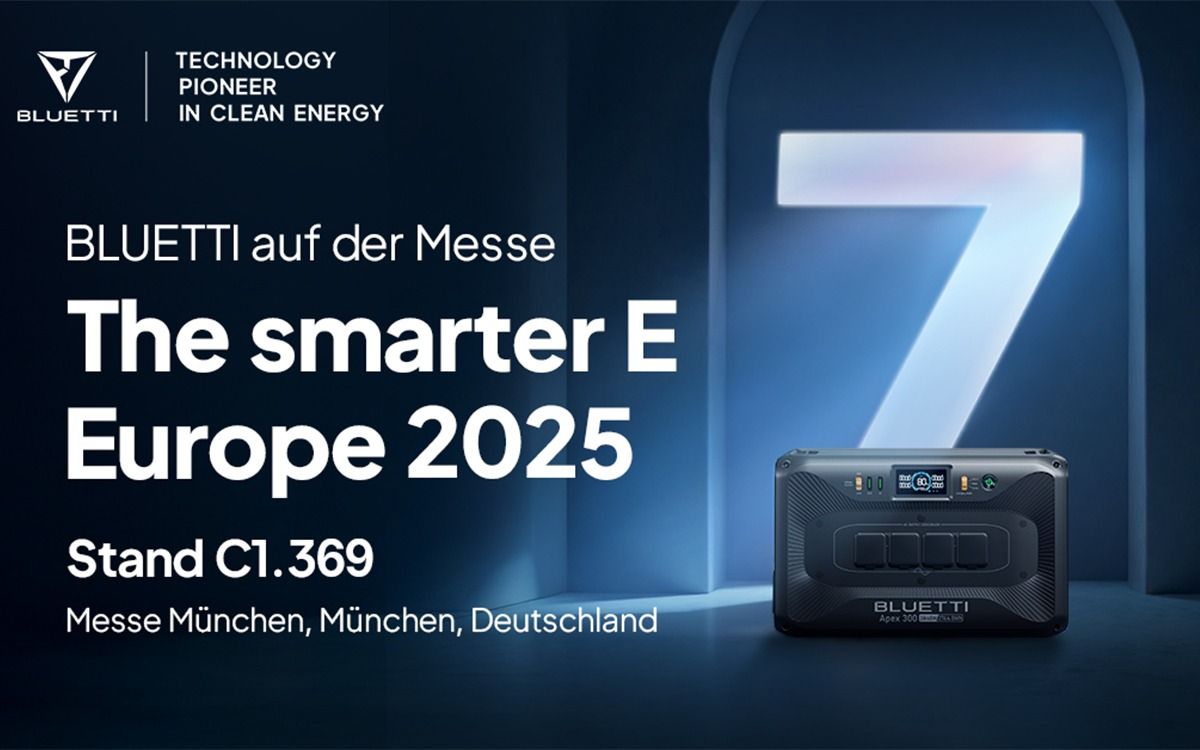 BLUETTI stellt auf der The smarter E Europe 2025 die Energielösungen der nächsten Generation vor