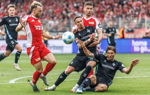 F&uuml;r Werder Bremen geht es im Sais...ssspurt noch um einen Europacup-Platz.  | Foto: Andreas Gora/dpa