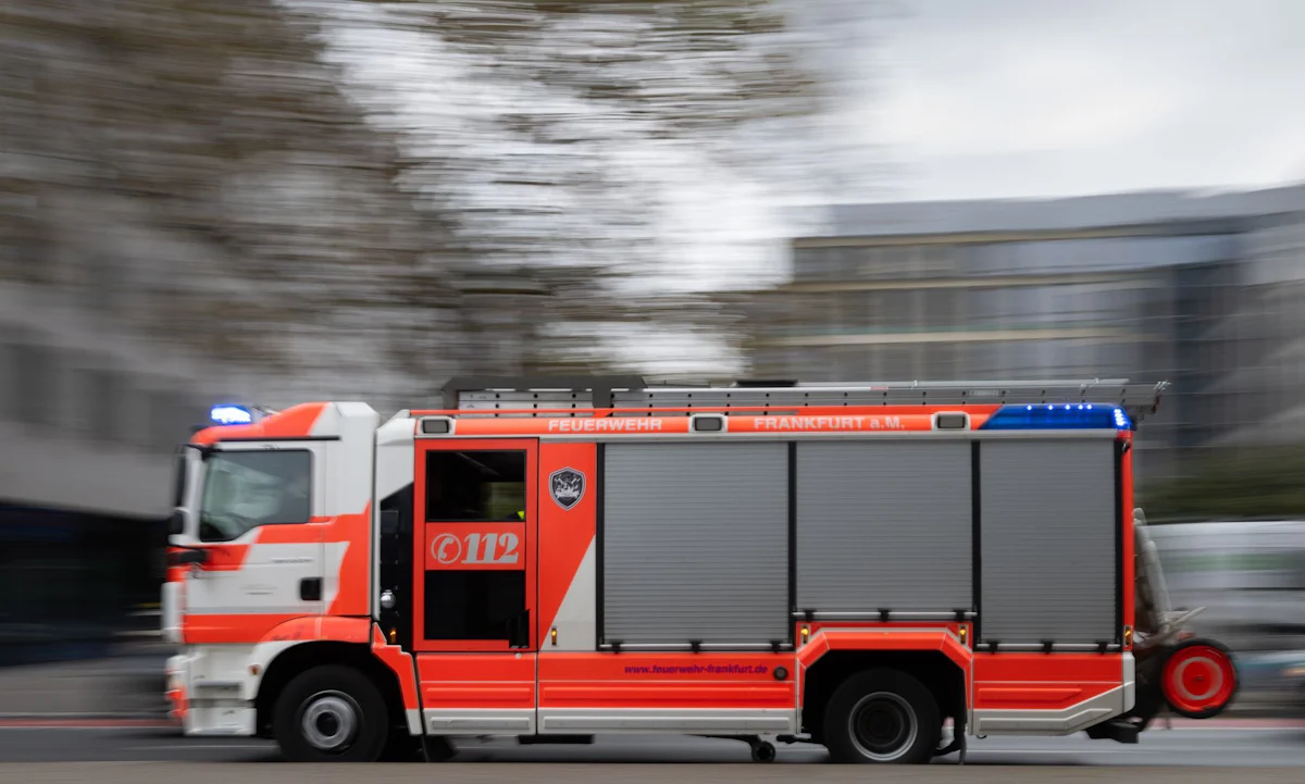 Frankfurt am Main - Brand in Einrichtung für betreutes Wohnen - Panorama