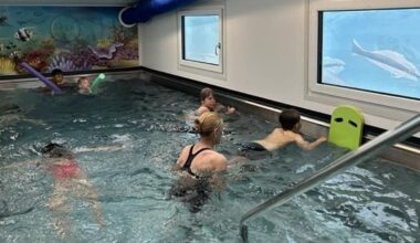 Mobiles Schwimmbad: "Seepferdchen" auf dem Schulhof