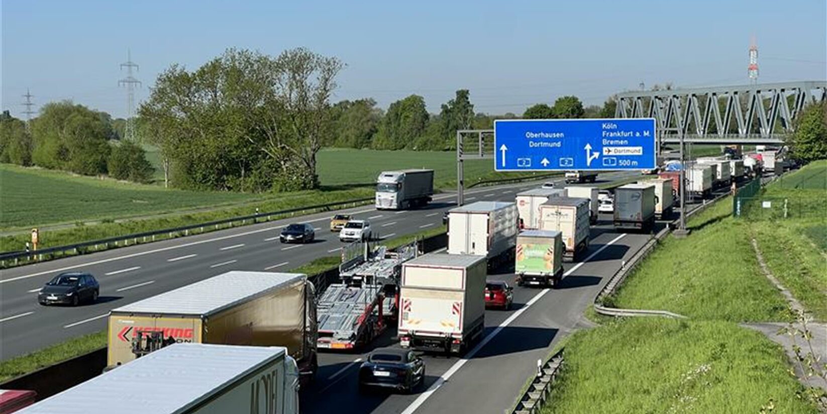 Nach Unfall auf A2: Sperrung wieder aufgehoben: Live-Verkehrsticker für Dortmund