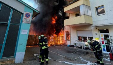 Starke Rauchentwicklung bei Feuer in der Nordstadt