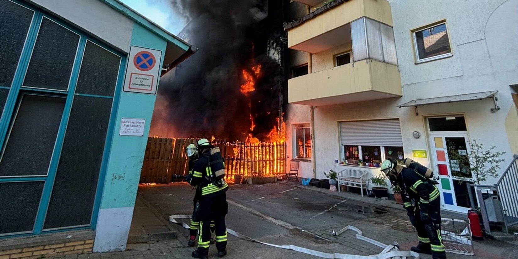 Starke Rauchentwicklung bei Feuer in der Nordstadt
