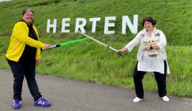 Schrift auf Halde Hoheward ist begehrtes Fotomotiv