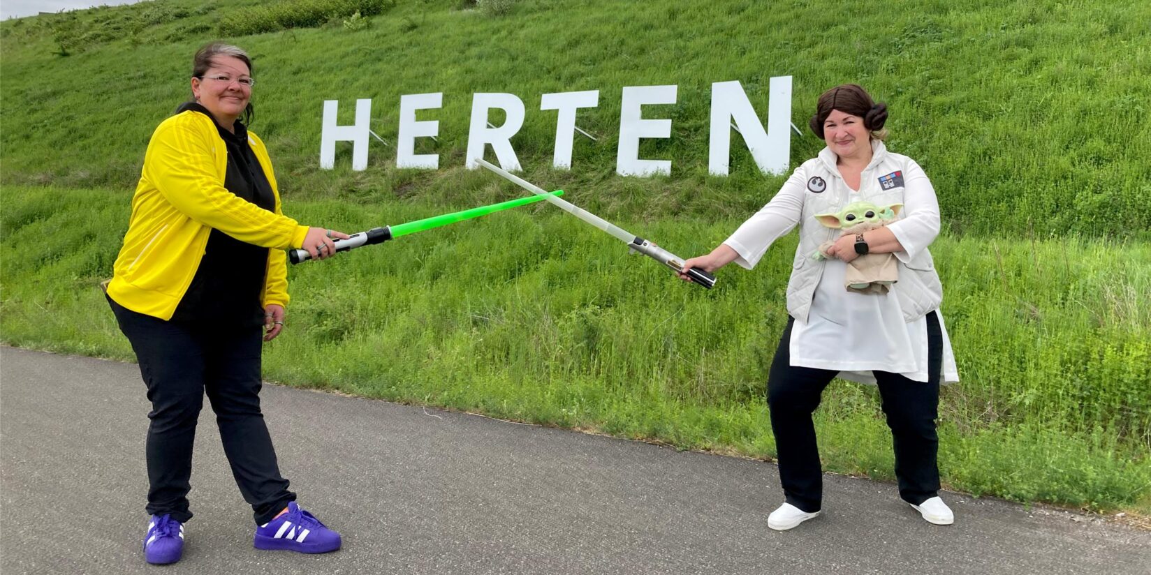 Schrift auf Halde Hoheward ist begehrtes Fotomotiv