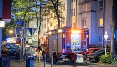 Feuerwehr wegen Brand im Klinikviertel im Einsatz