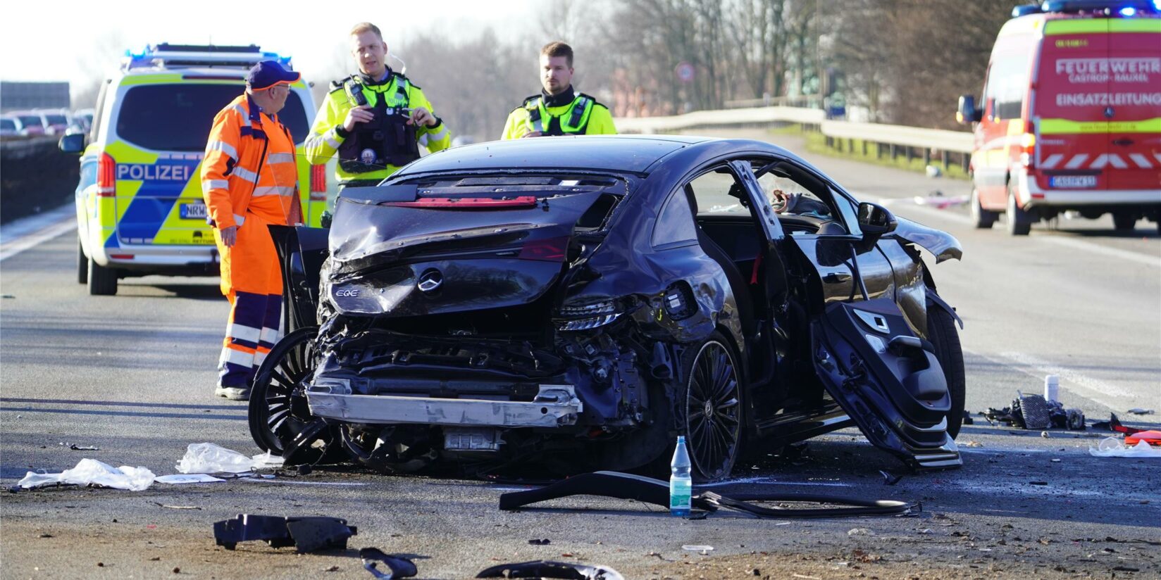 A2 bei Castrop-Rauxel: Unfälle trotz neuer Fahrbahn