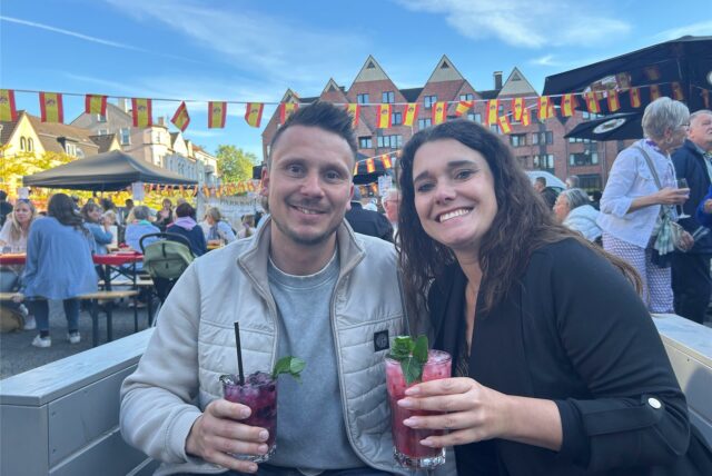 Auf dem spanischen Abend in der Castrop-Rauxeler Altstadt wurde am Freitagabend ordentlich gefeiert.