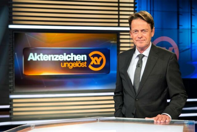 ZDF-Moderator Rudi Cerne im Studio der Sendung «Aktenzeichen XY … ungelöst».