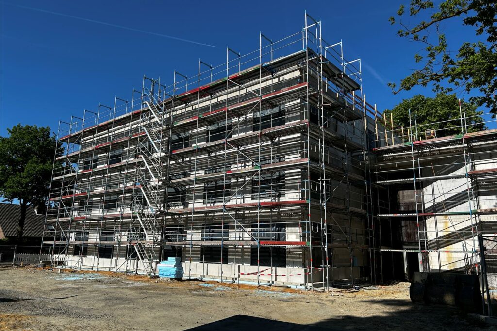 Gebäude rechts neben der Mensa an der Profilschule Ascheberg