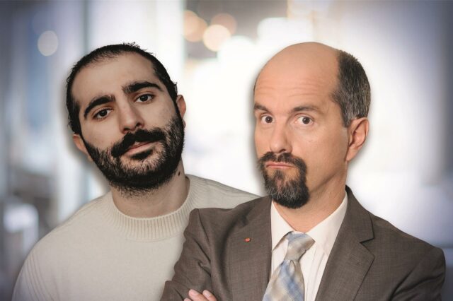 Ugurcan Düzgün (links) und Christoph Maria Herbst (rechts)