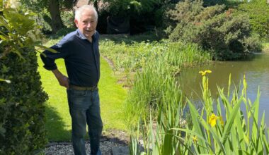 Rudolf Küper (94) zeigt seinen Garten