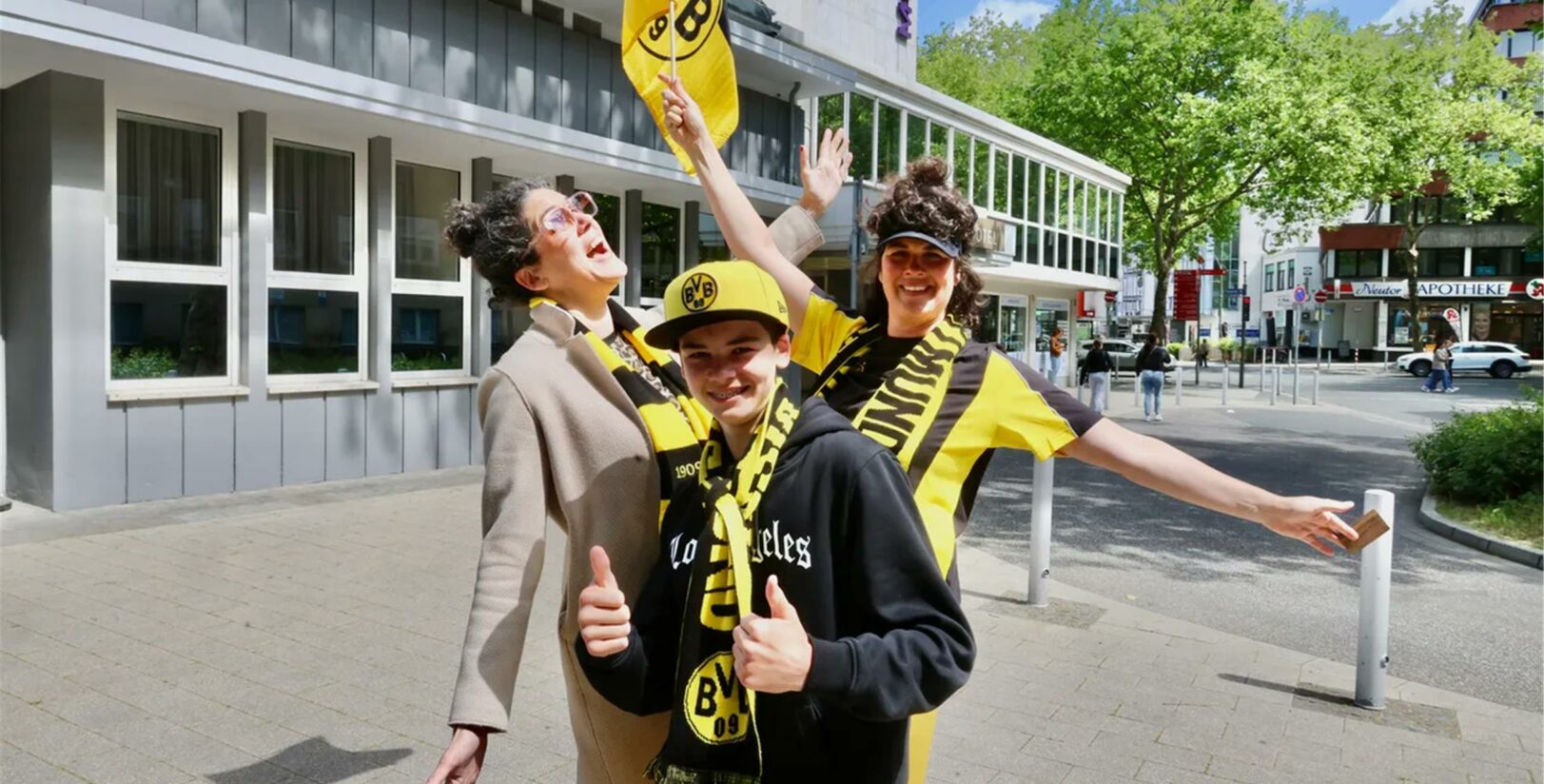 Die Fan-Bilder aus der Stadt
