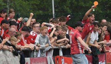 Fan-Party mit Hunderten Zuschauern zwischen Frohlinde III und Börnig II