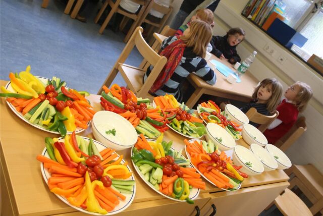 Essen in einer Schule