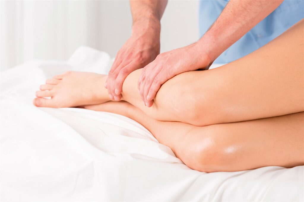 Ein Symbolbild für eine Lymphdrainage. 