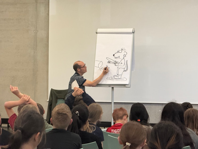 Kinderbuch-Autor Ingo Siegner war zu Gast in Wipeprfürth