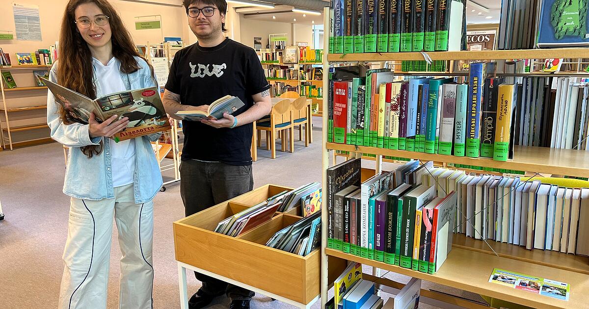 Ukrainische Initiative hat Bücher zum Ausleihen gesammelt