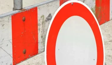 Markierungsarbeiten in der Wredestraße - Ludwigshafen