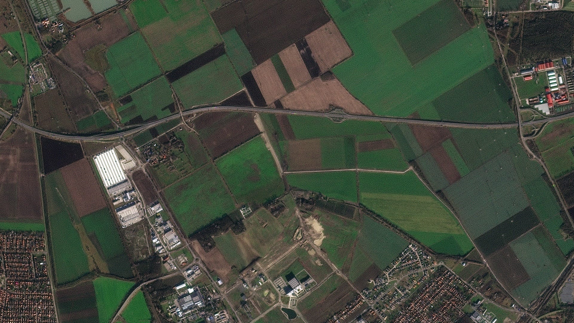 Dezember 2023: Das Gelände der BYD-Fabrik in Szeged, Ungarn, vor Beginn der Bauarbeiten.