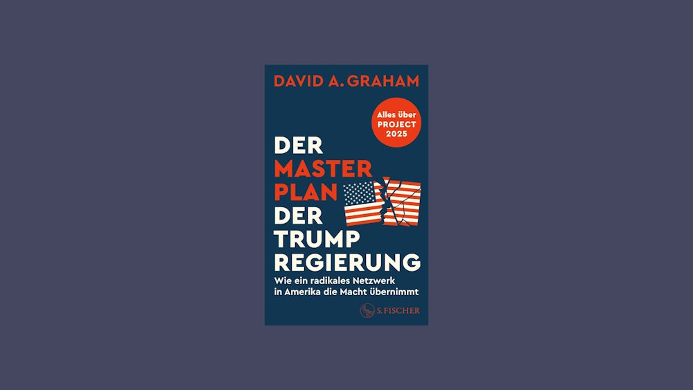 David A. Graham: Der Masterplan der Trump-Regierung. Wie ein radikales Netzwerk in Amerika die Macht übernimmt. Übersetzt von Stephanie Singh. S. Fischer Verlage, Frankfurt. 192 Seiten, 18 Euro  (im Handel von Mittwoch, 28. Mai, an ).