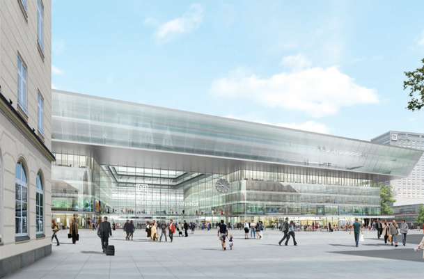 Die nächste Großbaustelle ist ums Eck: So soll der Hauptbahnhof mal ausschauen.