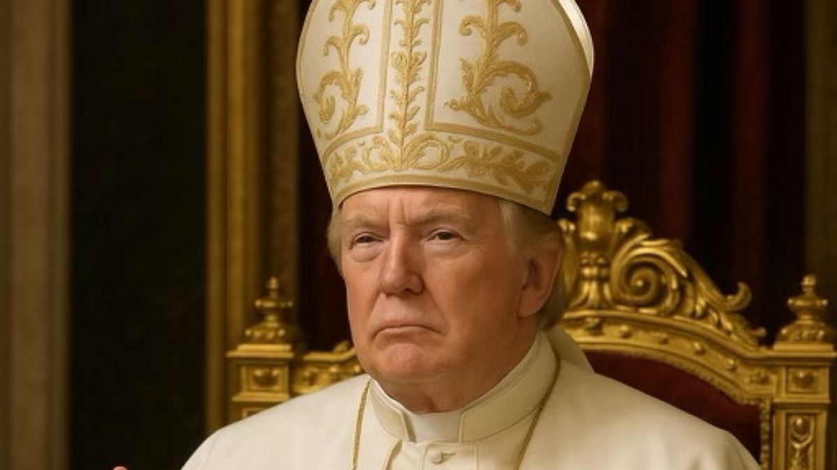 Kurz vor Konklave: Trump verbreitet Bild von sich als Papst