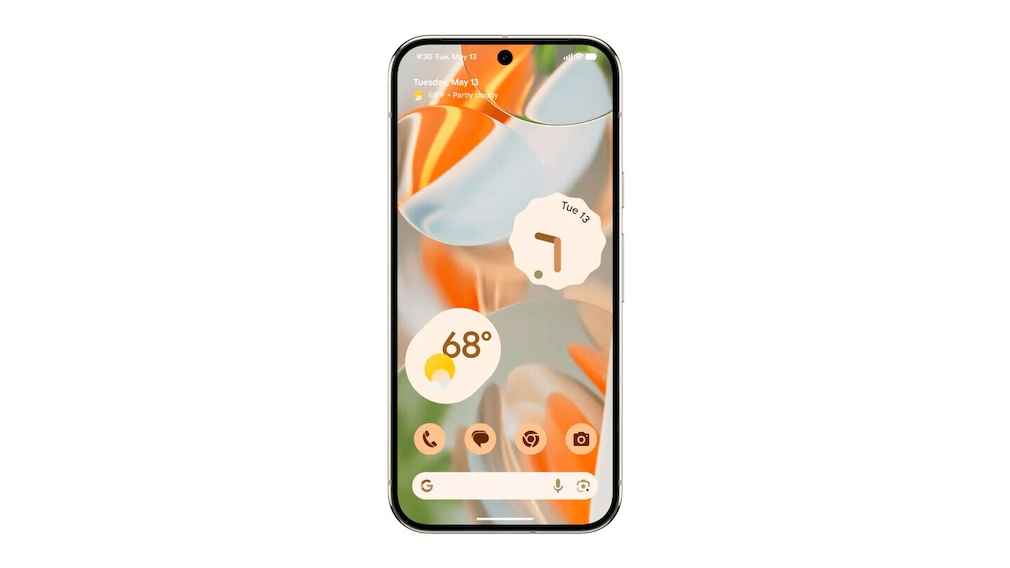 Android 16 mit unscharfem Hintergrund