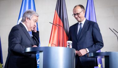 Vereinte Nationen: Guterres wirbt in Deutschland für UN-Unterstützung – Merz mahnt Reformen an