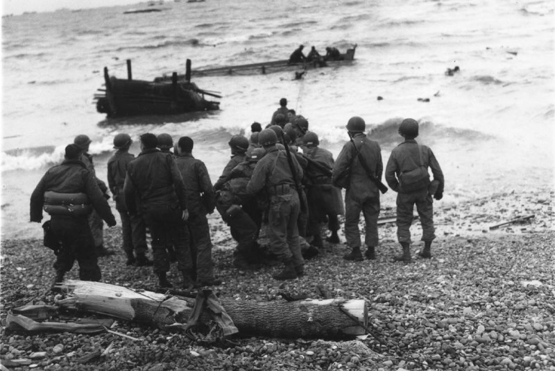 D-Day, Landung amerikanischer Truppen in Frankreich.