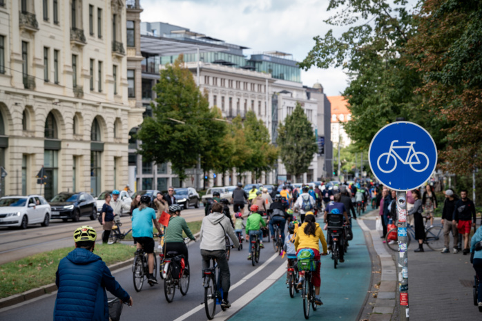 Verkehrseinschränkungen rund um Fahrradaufzug · Leipziger Zeitung