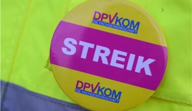 Warnstreik am DHL-Drehkreuz Leipzig