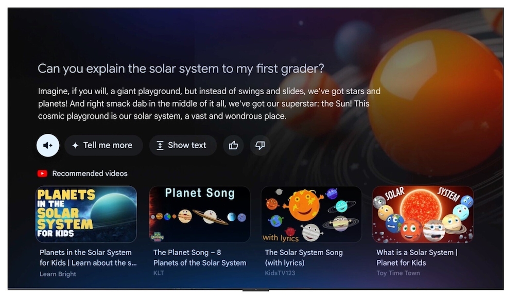 Gemini auf Android TV